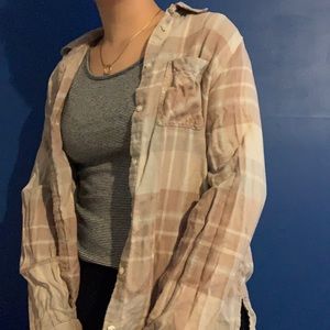 Light pink flannel shirt
